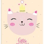 Zeszyt A5 16K w 3 linie kolor 70g PP LITTLE PRINCESS